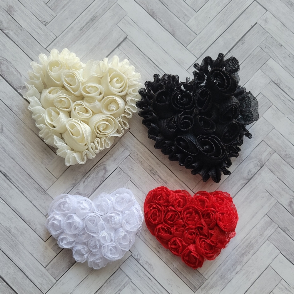 Heart hair clips